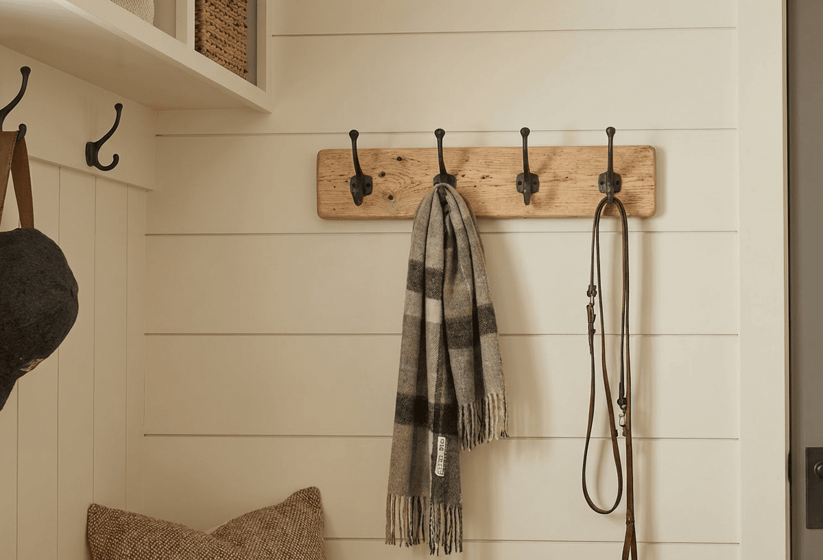 Rustic handcrafted timber coat hooks - Serendipity Woodcraft Staffordshire